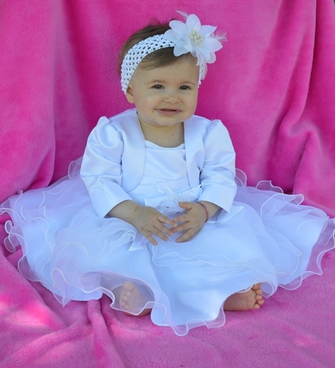 Ensemble bapteme bebe fille new arrivals